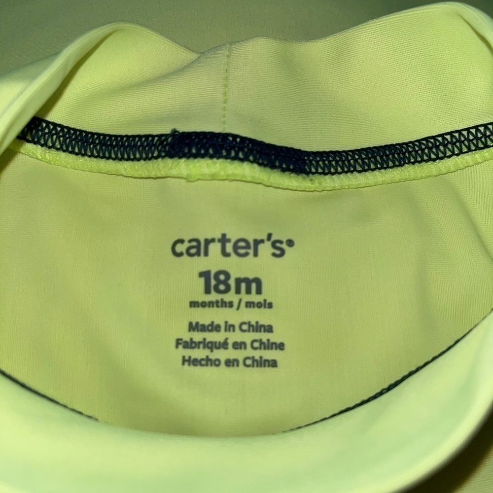 Carters Rash Guard Swim Shirt - Picture 3 of 3